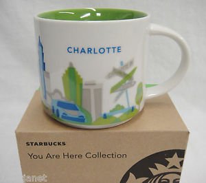 Starbucks Charlotte You Are Here Collection Series Ceramic Coffee Mug