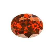 10x8mm Oval Red Cz - Pack Of 1
