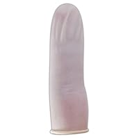 MAGID EconoWear T9775 White Disposable Anti-Static Finger Cots, 8/M, Natural