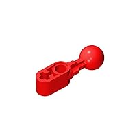 Gobricks GDS-1154 Technical, Liftarm, Modified Ball Joint Straight 1 x 2 Compatible with Lego 64276 All Major Brick,Building Blocks,Technical Parts,Assembles (21 Red(010),20PCS)