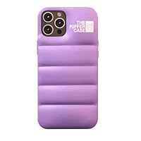 The Puffer Case for iPhone 11 6.1 inch. Trendy Comfort Plush Down Soft Touch Jacket 3D Protective Cover [High Protection Anti-Scratch Micro-Fiber Lining] (Lilac Purple)