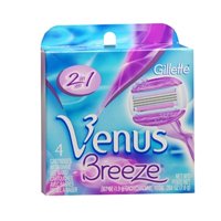 Gillette Venus Breeze 2 in 1 Cartridges with Shave Gel Bars - 4 ct, Pack of 66