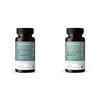 Organic Whole Food B Complex & Iron, 60 Tablets Each (Shipped Separately)