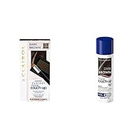 Clairol Root Touch-Up Temporary Concealing Powder and Hair Coloring Spray Bundle, Dark Brown Hair Color