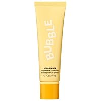 Skincare Bubble Solar Mate Mineral Sunscreen SPF 40, Sun Protection, Everyday Care, All Skin Types, 1.7 fl oz / 50mL