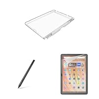 Tablet Bundle for Amazon Fire HD 10, (13th Gen, 2023 release). Included: Made for Amazon Clear Case, Stylus Pen and NuPro Antiglare Screen Protector