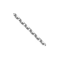 14ct White Gold 1.25mm Sparkle Cut Rolo Chain Necklace Jewelry Gifts for Women - Length Options: 41 46 51 56 61