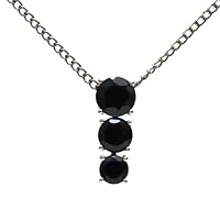 925 Sterling Silver Natural Black Spinel Gemstone Pendant With Chain 925 Stamp Jewelry | Gifts For Women And Girls