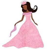 Black Princess Sticker/Brown Princess Decal for Princess Room Wall Decor (Brown Skin/Black Hair/African American Princess/Brown Princess/Indian Princess/Latina Princess)