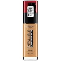 L'Oreal Paris Makeup Infallible Up to 24 Hour Fresh Wear Foundation, Warm Almond, 1 Ounce (Pack of 4)