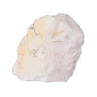 GEMHUB 136.00 Ct Rough White Opal Gemstone Reiki Crystal Healing - Raw Natural Crystal for Cabbing, Wire Wrapping DQ-403