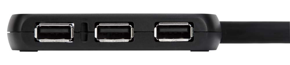 Targus 4-Port USB 2.0 Hub with Sleek and Travel Friendly, Black (ACH114US)