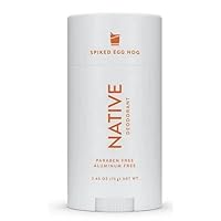 Native Deodorant | Natural Deodorant for Women and Men, Seasonal Scents, Aluminum Free with Baking Soda, Probiotics, Coconut Oil and Shea Butter (Spiked Eggnog)