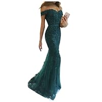 Women's Mermaid Off Shoulder Evening Dressesplus Size