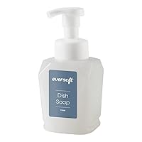 Eversoft Countertop Foaming Dish Soap Bottle Dispenser, 385ml (13oz), Refill Cartridges Sold Separately