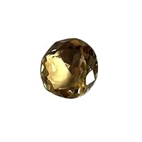 100% Natural Handmade Citrine Gemstone/Round Shape Gem / 7.50 carats / 12.5 x 12.5 mm/Loose Gemstone Pendant/Stone Collaction