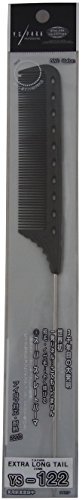 YS Park Extra Long Tail Comb 122 In CARBON from ProHairTools