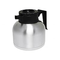 1.9 Liter/64 oz Coffee Server with Bru-Thru Lid Stainless Steel Body- Coffee Carafes for Keeping Hot Liquids Hot Water Urn Coffee Carafe Insulated Stainless Steel For Hot Drinks