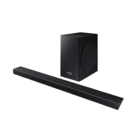 Samsung HW-Q60R Harman Kardon 5.1 Soundbar with Wireless Subwoofer, Acoustic Beam Technology, Adaptive Sound, Game Mode, 4K Pass-Through with HDR, Bluetooth Compatible, 360-Watts, Black