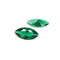 Emerald Marquise Cut Gemstone Faceted Rich Green Emerald Gem ER047