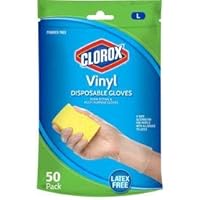 Clorox Disposable Gloves, 50 Count (Pack of 1), Blue