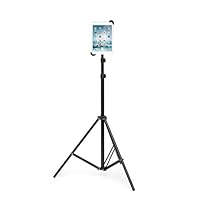 GRIFITI Nootle Universal Tablet Tripod Mount Adjustable Stand - Mini Ball Head & Travel Case Holder for All 7” to 11” Tablets 1/4-20 and Other Tablet Height Tall Standing (Small to Standard)