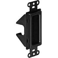 Legrand OnQ WP1014BKV1 Cable Access Strap with Wallplate, 1-Pack, Black