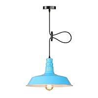 Simple Ceiling Pendant Lights E27 1-Lamp Iron Industrial Vintage Macaron Chandelier Ceiling Lamp Lighting Fixture for Restaurant Balcony Bedroom with Iron Craft lampshade Lighting Device