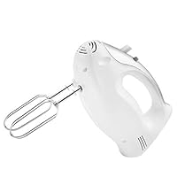 Stainless steel Electric Egg beater, Household Portable Hand mixer Electric hand mixers for kitchen Baking mixer 5-speed settings-White