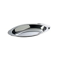 American METALCRAFT, Inc. AO080 8 oz Oval Stainless Au Gratin Dish, 8-Ounce, Silver