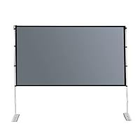 Projector Outdoor Anti-Light and Gain Protection Folding Screen 16: 9 84 100 120 Inches Home with Console Curtain (Size : 100 inch)