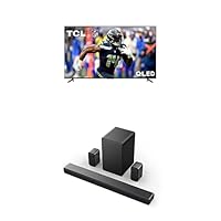 TCL 85-Inch Q7 QLED 4K Smart TV with Google (85Q750G) + 5.1ch Sound Bar with Wireless Subwoofer (Q6510)