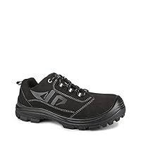 Acton, Profast (A9247-11) | Black Safety Work Shoes | Synthetic Ultra Suede | CSA Certified | Lightweight | WW Width | Metal Free