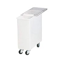 Carlisle FoodService Products BIN2702 Portable Ingredient / Food Storage Bin with Sliding Lid, 27 Gallon, White