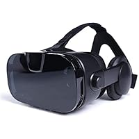 VR Glasses Headset, Head-Mounted VR Glasses, Painless Wearing Virtual Reality Headset 3D VR Goggles Glasses for 3D Movies VR Games Compatible with 4.0-6.3 Inches iOS and Android Phones (Color :