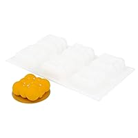 Restaurantware Pastry Tek Silicone Bubble Cloud Baking Mold - 6-Compartment - 1 count box