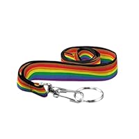 Colorful LGBTQ Flag Lanyard - LGBTQ Gay Pride Badge Holders for Pride Parades and Events