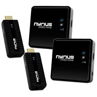 Aries Prime Wireless Video HDMI Transmitter & Receiver for Streaming HD 1080p 3D Video & Digital Audio from Laptop, PC, Cable, Netflix, YouTube, PS4 to HDTV - NPCS549 (Pack of 2)