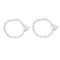 Frienemy Presents Alloy Stud Anklet with Ghungroo for Kids #Frienemy-1134