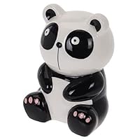 Black and White Panda Bear Children's Ceramic Coin Bank 6.75 Inch