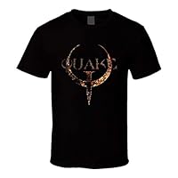 Quake Logo Video Game Classic Shooter T Shirt Nero