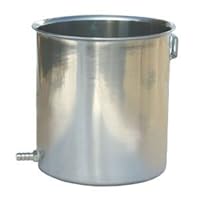HealthAndYoga™ Enema Supplies - Stainless Steel Enema Can - Over 2 quarts Container