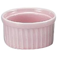 Set of 10, Western Ceramic Single Item, 21/2 (Pink) Souffle, 2.8 x 1.6 inches (7 x 4 cm), 3.4 fl oz (90 cc), Western Tableware, Restaurant, Hotel, Cafe, Restaurant, Commercial Use