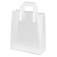 Heads PLF-2B Plain Transparent Handbag, Medium, Frost, 20 Pieces, Handle Included