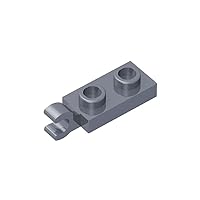 Gobricks GDS-817 Plate 2X1 W/Holder Vertical Compatible with Lego 63868 All Major Brick Brands Toys,Building Blocks,Technical Parts,Assembles DIY (315 Flat Silver(073),40 PCS)