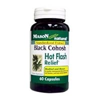 Mason Natural Black Cohosh - Alleviates Hot Flashes & Night Sweats, Restores Hormonal Balance, Herbal Supplement, 60 Capsules