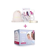 NatureBond Silicone Breastfeeding Manual Breast Pump Milk Saver Suction & Disposable Nursing Pads Ultra Thin 120 Pcs