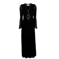 Diane von Furstenberg DVF Women's Aylin Decorative-Stitching Maxi Dress