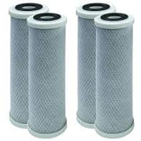 4 Pack Carbon Block Water Filter Cartridge Compatible with Flow-Pur 8, WCBCS-975-RV Models – Removes Bad Taste and Odor – Whole House Replacement Filter Cartridge – 10“ x 2.5”