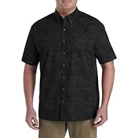 Harbor Bay by DXL Men's Big and Tall Easy-Care Dot Print Sport Shirt